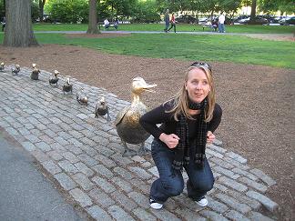 Boston Common - Make way for the ducks